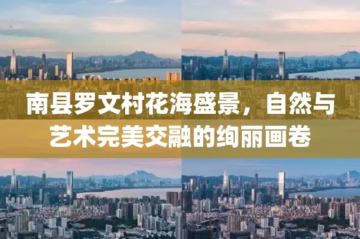 南县罗文村花海盛景，自然与艺术完美交融的绚丽画卷
