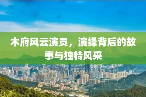 木府风云演员，演绎背后的故事与独特风采