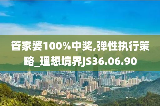 管家婆100%中奖,弹性执行策略_理想境界JS36.06.90