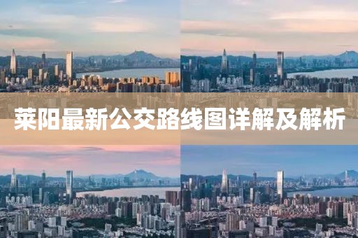 莱阳最新公交路线图详解及解析