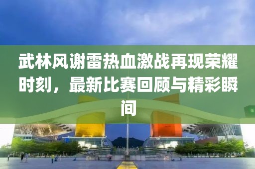 武林风谢雷热血激战再现荣耀时刻，最新比赛回顾与精彩瞬间