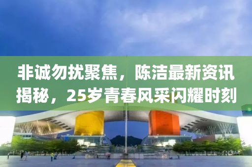 非诚勿扰聚焦，陈洁最新资讯揭秘，25岁青春风采闪耀时刻