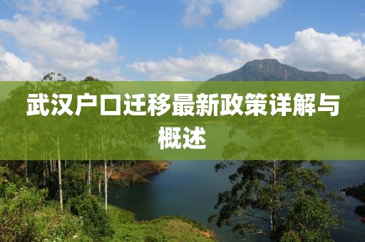 武汉户口迁移最新政策详解与概述