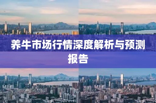 养牛市场行情深度解析与预测报告
