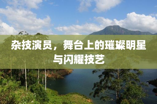 杂技演员，舞台上的璀璨明星与闪耀技艺