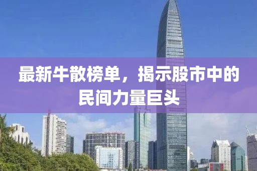 最新牛散榜单，揭示股市中的民间力量巨头