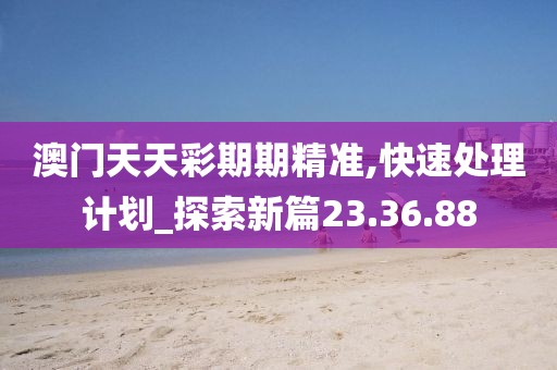 澳门天天彩期期精准,快速处理计划_探索新篇23.36.88