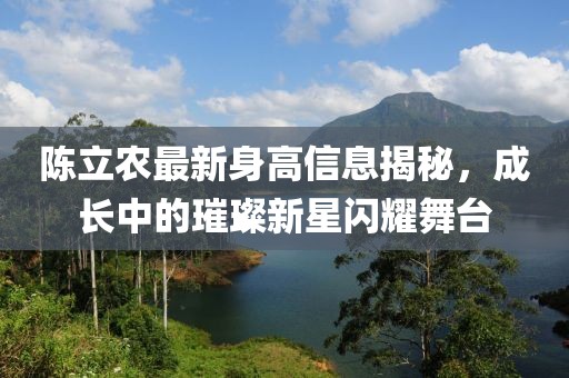 陈立农最新身高信息揭秘，成长中的璀璨新星闪耀舞台