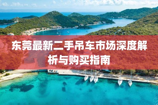 东莞最新二手吊车市场深度解析与购买指南