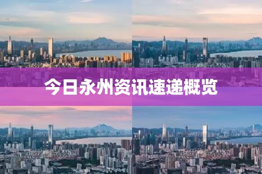 今日永州资讯速递概览