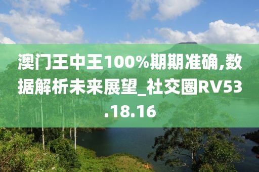 澳门王中王100%期期准确,数据解析未来展望_社交圈RV53.18.16