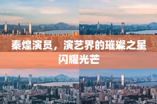秦煌演员，演艺界的璀璨之星闪耀光芒