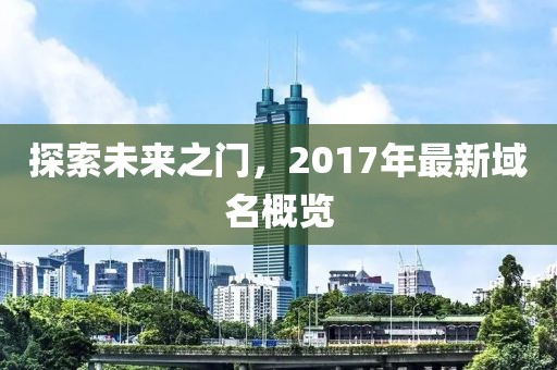 探索未来之门，2017年最新域名概览