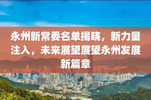 永州新常委名单揭晓，新力量注入，未来展望展望永州发展新篇章
