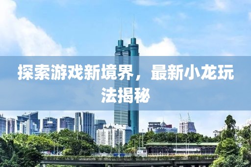 探索游戏新境界，最新小龙玩法揭秘