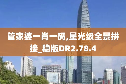 管家婆一肖一码,星光级全景拼接_稳版DR2.78.4