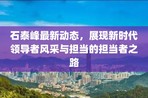 石泰峰最新动态，展现新时代领导者风采与担当的担当者之路