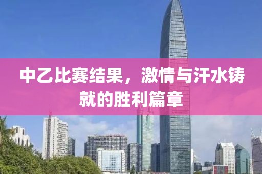 中乙比赛结果，激情与汗水铸就的胜利篇章