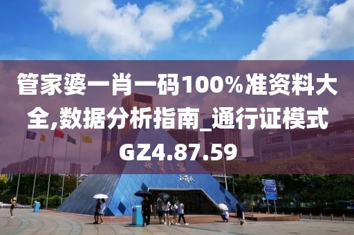 管家婆一肖一码100%准资料大全,数据分析指南_通行证模式GZ4.87.59