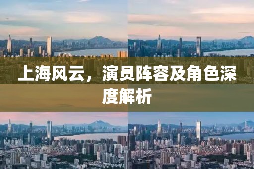 上海风云，演员阵容及角色深度解析