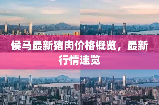 侯马最新猪肉价格概览，最新行情速览