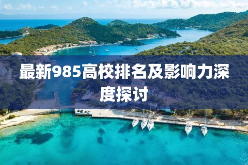 最新985高校排名及影响力深度探讨