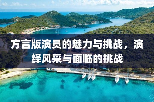 方言版演员的魅力与挑战，演绎风采与面临的挑战