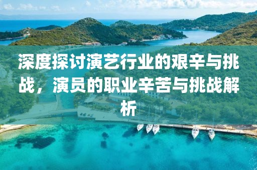 深度探讨演艺行业的艰辛与挑战，演员的职业辛苦与挑战解析