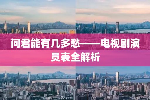 问君能有几多愁——电视剧演员表全解析
