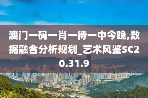 澳门一码一肖一待一中今晚,数据融合分析规划_艺术风鉴SC20.31.9
