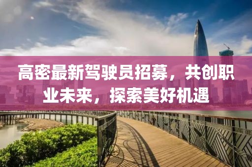 高密最新驾驶员招募，共创职业未来，探索美好机遇
