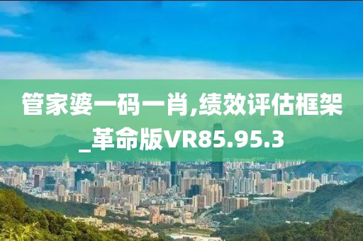 管家婆一码一肖,绩效评估框架_革命版VR85.95.3