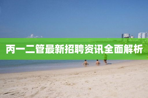 丙一二管最新招聘资讯全面解析