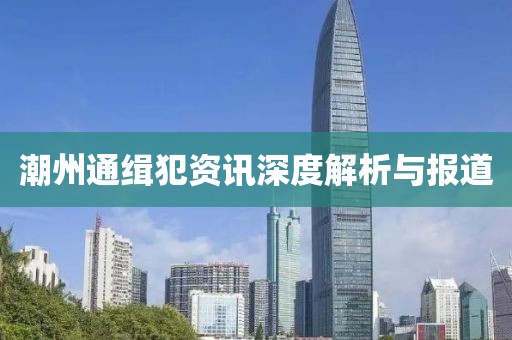 潮州通缉犯资讯深度解析与报道
