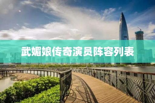 武媚娘传奇演员阵容列表