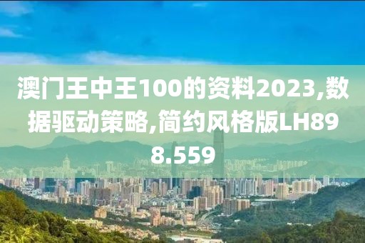 澳门王中王100的资料2023,数据驱动策略,简约风格版LH898.559