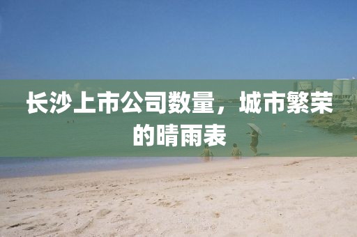 长沙上市公司数量，城市繁荣的晴雨表