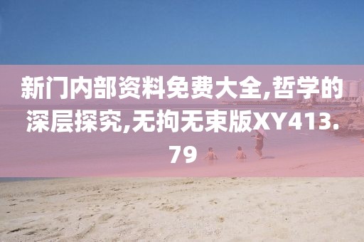 新门内部资料免费大全,哲学的深层探究,无拘无束版XY413.79