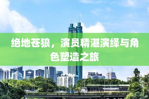 绝地苍狼，演员精湛演绎与角色塑造之旅