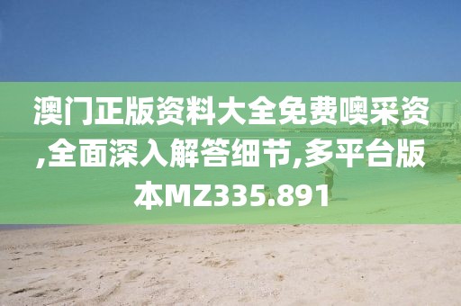 澳门正版资料大全免费噢采资,全面深入解答细节,多平台版本MZ335.891