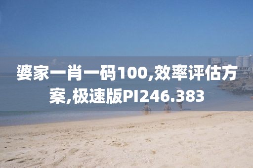 婆家一肖一码100,效率评估方案,极速版PI246.383