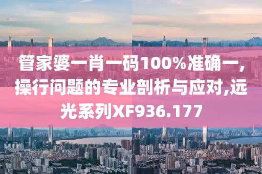 管家婆一肖一码100%准确一,操行问题的专业剖析与应对,远光系列XF936.177