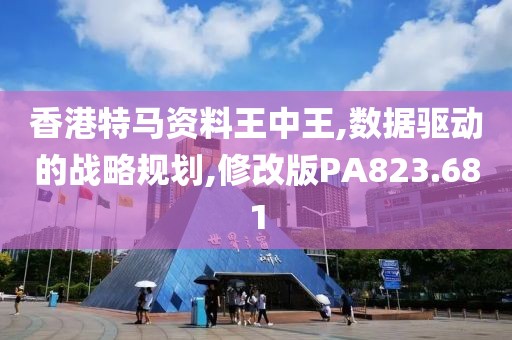 香港特马资料王中王,数据驱动的战略规划,修改版PA823.681