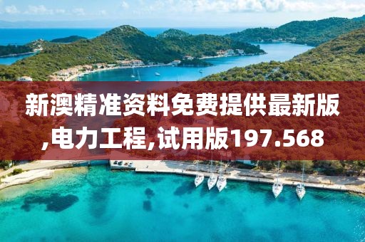 新澳精准资料免费提供最新版,电力工程,试用版197.568