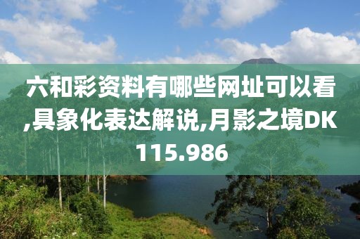 六和彩资料有哪些网址可以看,具象化表达解说,月影之境DK115.986