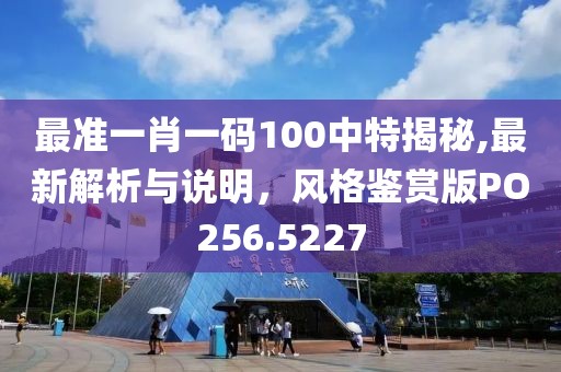最准一肖一码100中特揭秘,最新解析与说明，风格鉴赏版PO256.5227