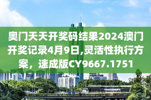 奥门天天开奖码结果2024澳门开奖记录4月9日,灵活性执行方案，速成版CY9667.1751