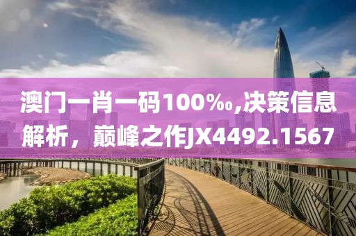 澳门一肖一码100‰,决策信息解析，巅峰之作JX4492.1567