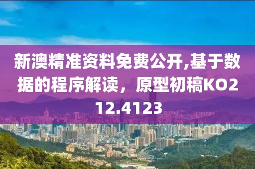 新澳精准资料免费公开,基于数据的程序解读，原型初稿KO212.4123