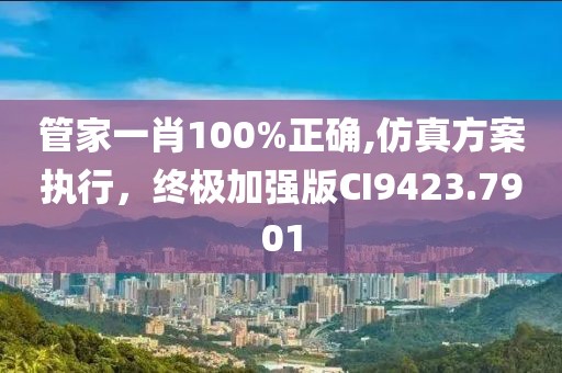 管家一肖100%正确,仿真方案执行，终极加强版CI9423.7901